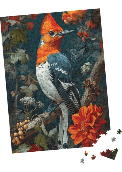 500 Parça Puzzle Renkli Kuş Sanatsal fırsatları