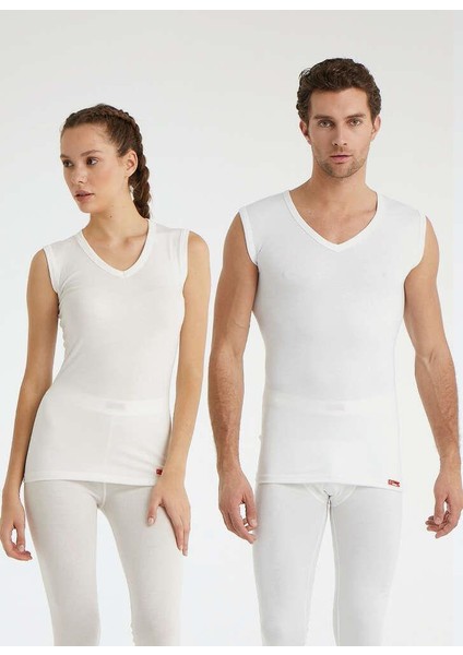 V Yaka Thermal Atlet Beyaz 9243