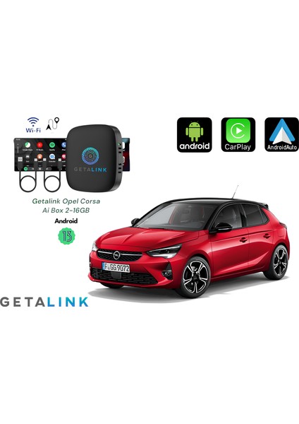 Opel Corsa 2-16GB Ai Box Hareket Halinde Video Izleme Youtube + Netflix + ANDROID13