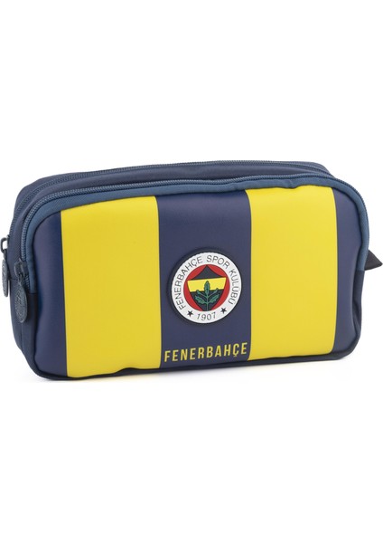 Fenerbahçe Çubuklu Suni Deri Kalem Çantası Iki Bölmeli Kalemlik