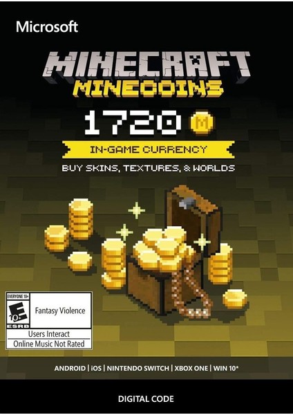 Minecraft Minecoins Pack: 1720 Coins - Microsoft Store Key