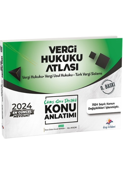 Yayınları 2024 Vergi Hukuku Atlası Çıkmış Soru Destekli Konu Anlatımı Enes Eslem Ismail Bayer