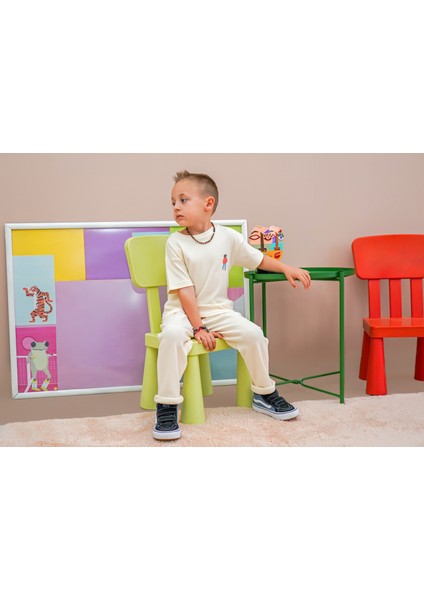Bebek ve Çocuk Alt Üst Pamuk Interlok Takım- Let's Animal fırsatları