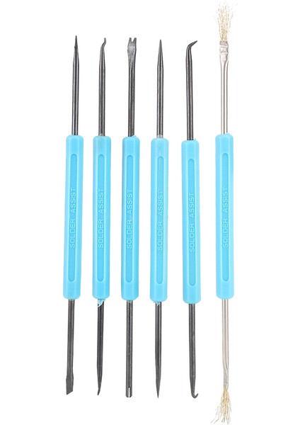 6 Adet Çift Başlı Lehimleme Yardım Aleti Devre Kartı Onarımı Temizleme Yardımcı Yardım Aleti (Yurt Dışından)