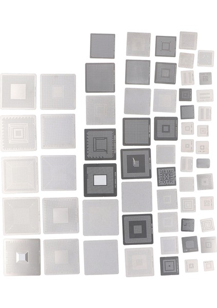 60 Adet Bga Yeniden Toplama Şablonları 304 Paslanmaz Çelik Evrensel Yeniden Işleme Ağı Şablon Seti Bilgisayar Çipi Onarımı Için (Yurt Dışından) fiyatları