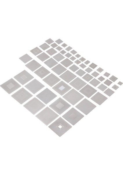 60 Adet Bga Yeniden Toplama Şablonları 304 Paslanmaz Çelik Evrensel Yeniden Işleme Ağı Şablon Seti Bilgisayar Çipi Onarımı Için (Yurt Dışından) modelleri