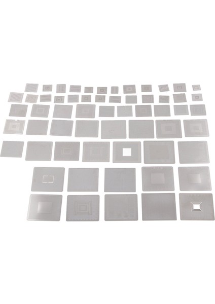 60 Adet Bga Yeniden Toplama Şablonları 304 Paslanmaz Çelik Evrensel Yeniden Işleme Ağı Şablon Seti Bilgisayar Çipi Onarımı Için (Yurt Dışından) fırsatları