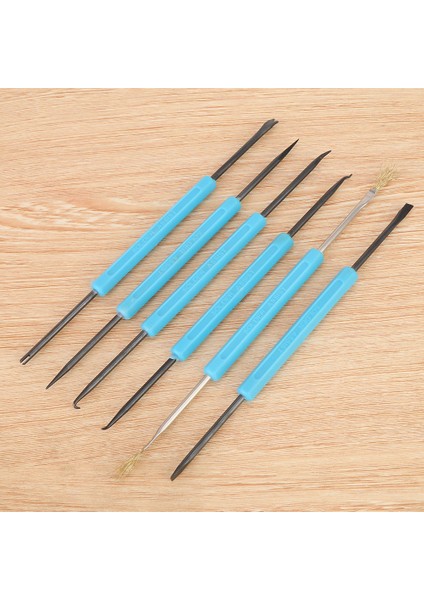 6 Adet Çift Başlı Lehimleme Yardım Aleti Devre Kartı Onarımı Temizleme Yardımcı Yardım Aleti (Yurt Dışından) fiyatları