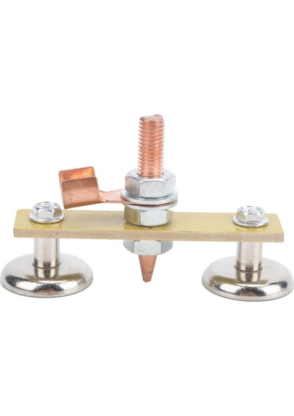 Kaynak Mıknatıs Başlığı Demir Yalıtım Levhası Çift Topraklama Konnektörü Noktalayıcı Alet 4mm (Yurt Dışından)