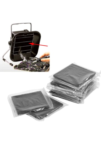 10 Adet Aktif Karbon Filtresi 13CM x 13CM Lehimleme Duman Emici Duman Çıkarıcı (Yurt Dışından) fırsatları