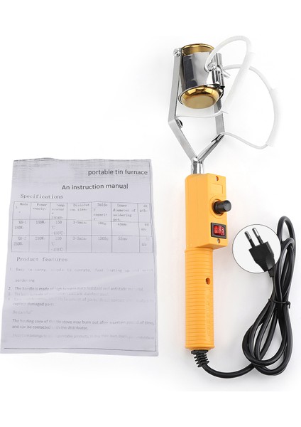 Sıcaklık Kontrolü ile 280W Elektrikli Taşınabilir Lehim Potası Eritme Kalay Fırını (Yurt Dışından)