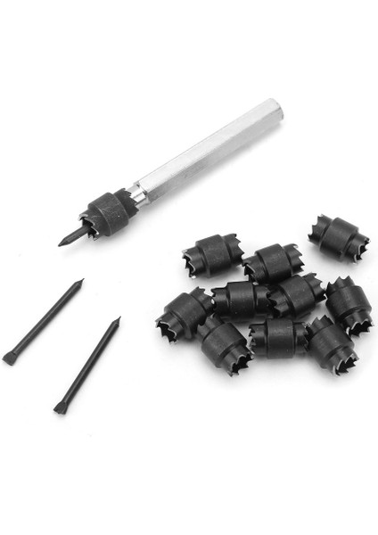 13 Adet 3/8'' Hss Çift Taraflı Döner Nokta Kaynak Kesici Matkap Ucu Sökme Takım Seti (Yurt Dışından)