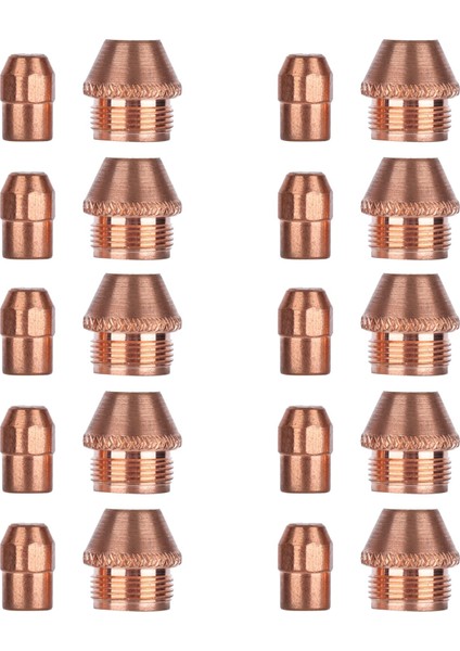 10 Set Plazma Kesici Sarf Malzemeleri Elektrot Ucu Takımı Nozul Torç Aksesuarları TZ-100 (Yurt Dışından)