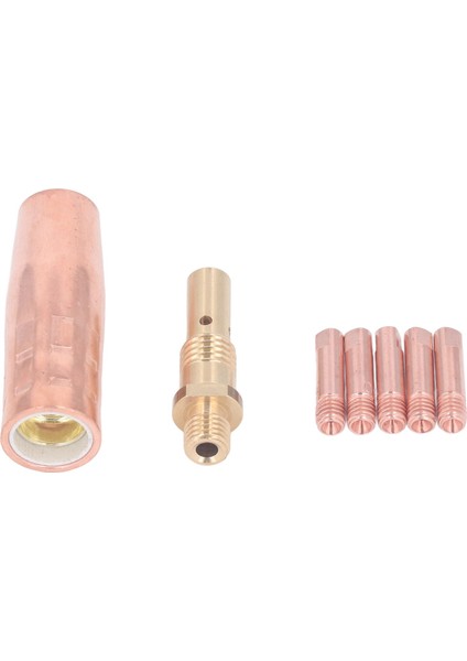 Mig Kaynak Tabancası Aksesuarı Pirinç 0.9mm Temas Ucu Gaz Nozulu Gaz Difüzör Seti Magnum 100L Için Yedek (Yurt Dışından)