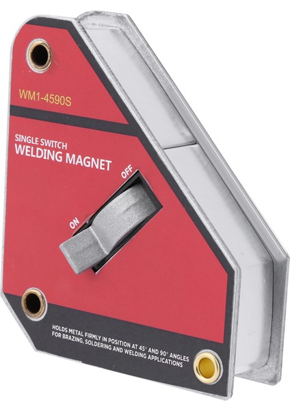 1 Adet Küçük Boy Tek Anahtarlı Açma/kapama Endüstriyel Kaynak Mıknatıs Tutucu Manyetik Kelepçe (Yurt Dışından)