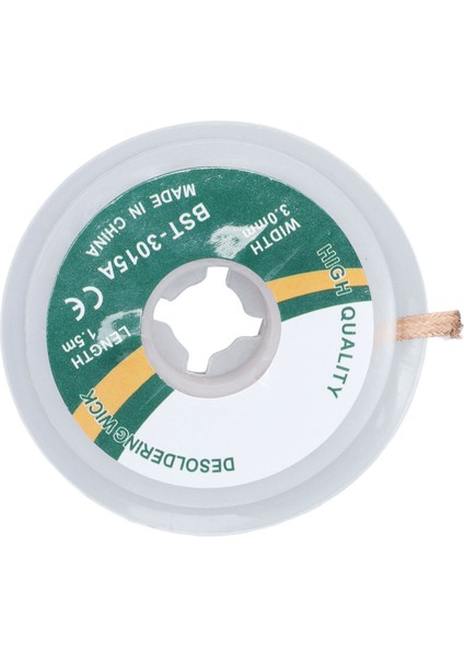Lehim Sökme Fitili Temizleme Gerektirmeyen Alaşımlı Bakır Düşük Kalıntı Lehim Sökme Örgü Kemer 1,5 Metre3,0mm (3015A) (Yurt Dışından) fırsatları