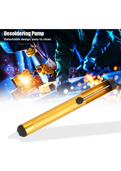 3 Adet Manuel Lehim Sökme Pompası Kalay Emiş Tabancası Lehim Sökme El Aleti (Toplam Alüminyum Altın) (Yurt Dışından) fiyatları