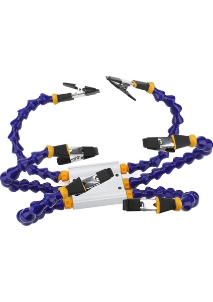 Lehimleme Yardımcı Elleri Abs Esnek Kol Alüminyum Alaşımlı Taban Üçüncü El Lehimleme Aleti Çıkarılabilir Kauçuk Kapaklı 6 Adet (Yurt Dışından) fiyatları