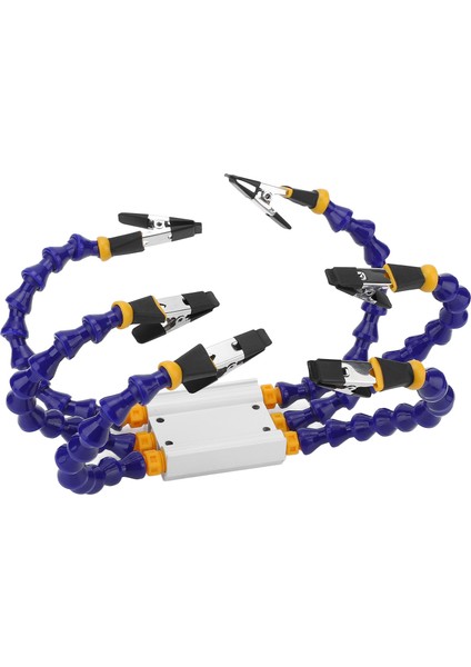 Lehimleme Yardımcı Elleri Abs Esnek Kol Alüminyum Alaşımlı Taban Üçüncü El Lehimleme Aleti Çıkarılabilir Kauçuk Kapaklı 6 Adet (Yurt Dışından) fırsatları