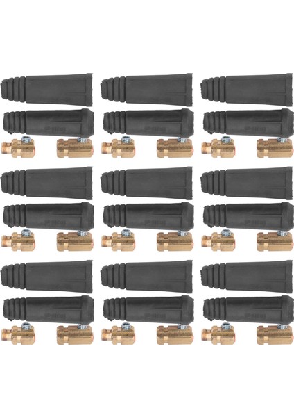 10SET Kaynak Kablosu Bağlantı Fişi Kauçuk Pirinç Avrupa Kaynak Makinesi Hızlı Bağlantı (Yurt Dışından) fiyatları