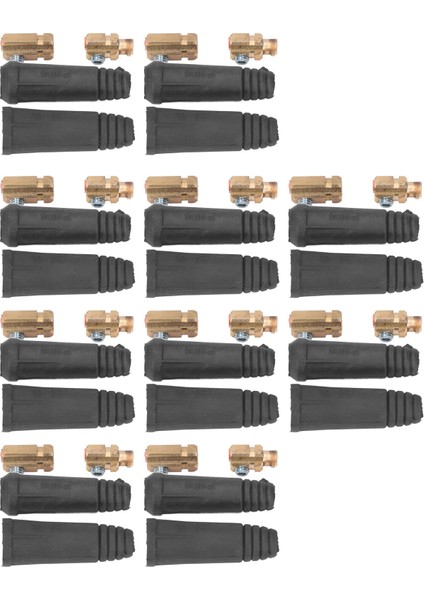 10SET Kaynak Kablosu Bağlantı Fişi Kauçuk Pirinç Avrupa Kaynak Makinesi Hızlı Bağlantı (Yurt Dışından) indirimleri
