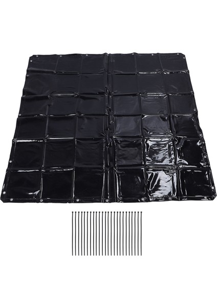 Güvenlik Kaynak Perdesi 5.7 x 5.7ft 6 Seviyeli Uv Dayanıklı Askılı Kaynak Ekranı Kablo Bağları ile Atölye Endüstriyel Kullanımı Için Koyu Yeşil (Yurt Dışından)