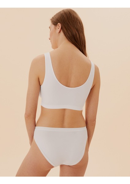 3'lü Balensiz Crop Top Sütyen Seti
