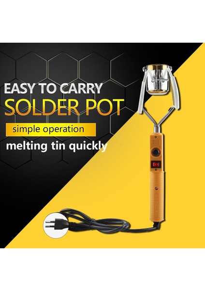 Sıcaklık Kontrolü ile 180W Elektrikli Taşınabilir Lehim Potası Eritme Kalay Fırını (Yurt Dışından) fiyatları