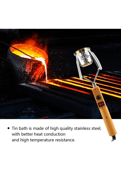 Sıcaklık Kontrolü ile 180W Elektrikli Taşınabilir Lehim Potası Eritme Kalay Fırını (Yurt Dışından) modelleri