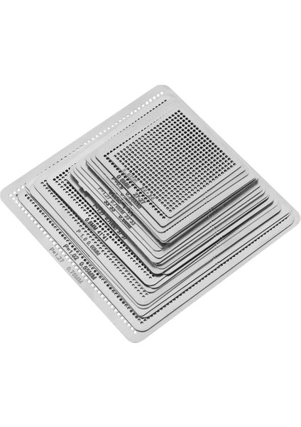 27 Adet Evrensel Doğrudan Isıtmalı Bga Yeniden Toplama Ağı Şablonları Lehimleme Aksesuarları Için (Yurt Dışından) fiyatları