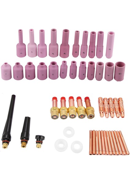 50 Adet/takım Wp-17/18/26 Serisi Tıg Kaynak Torcu Sarf Malzemeleri Aksesuarları (Yurt Dışından)