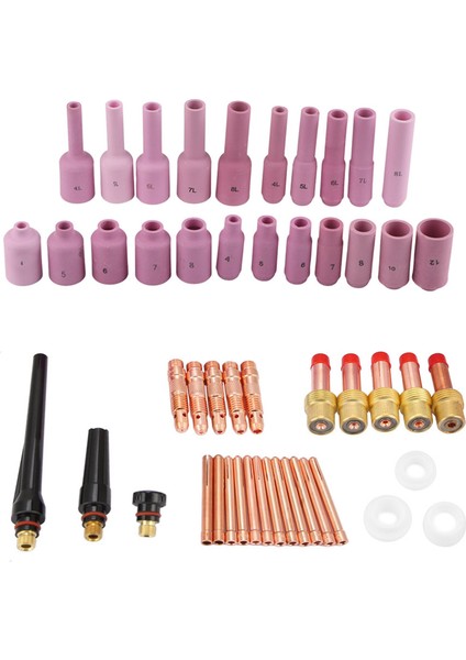 50 Adet/takım Wp-17/18/26 Serisi Tıg Kaynak Torcu Sarf Malzemeleri Aksesuarları (Yurt Dışından) modelleri