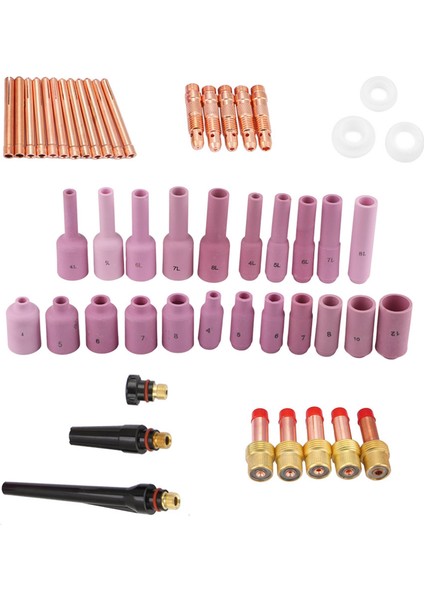 50 Adet/takım Wp-17/18/26 Serisi Tıg Kaynak Torcu Sarf Malzemeleri Aksesuarları (Yurt Dışından) fırsatları