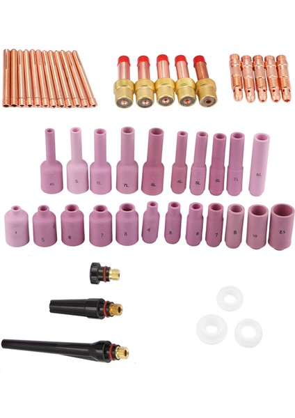 50 Adet/takım Wp-17/18/26 Serisi Tıg Kaynak Torcu Sarf Malzemeleri Aksesuarları (Yurt Dışından) indirimleri