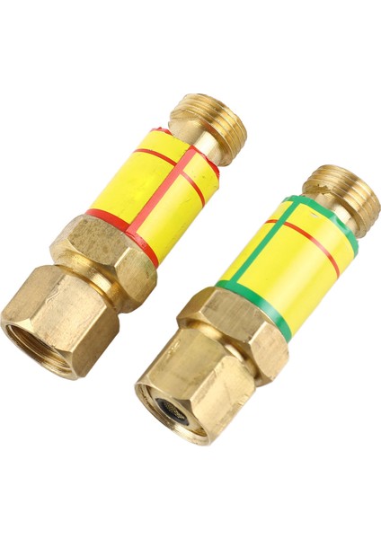 1 Çift Oksijen Asetilen Kontrol Vanası Geri Tepme Tutucusu Alev Söndürücü M16*1.5 Hf2 (Yurt Dışından) fiyatları
