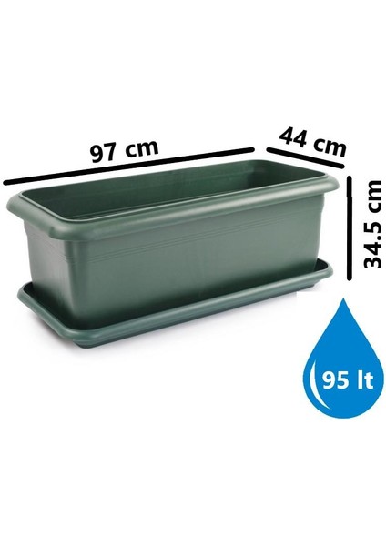 SO-V693 Tabaklı Villa Bahçe Saksı Takımı 95 Litre No 3 fiyatları