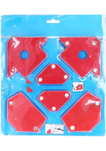 6 Adet Ok Kaynak Mıknatısı Manyetik Açı Köşe Lehimleme Montaj Tutucu Metal Işleme Aletleri (Yurt Dışından)