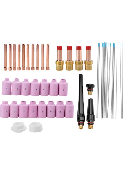 46 Adet/takım Wp-17/18/26 Serisi Tıg Kaynak Torcu Sarf Malzemeleri Aksesuarları (Yurt Dışından) modelleri