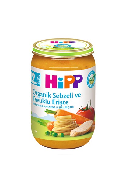 Organik Sebzeli Tavuklu Erişte 220 G