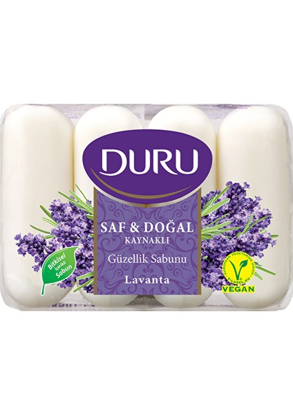 Güzellik Sabunu Saf&doğal 4x70 gr Lavanta