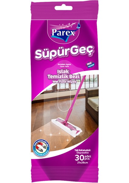 Süpürgeç Yedek Islak Temizlik Bezi