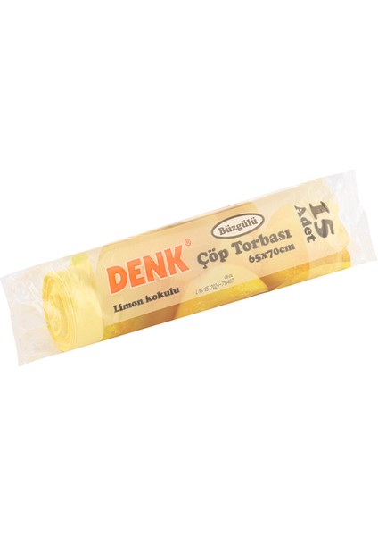 Çöp Torbası Büzgülü Limonlu 15 Li