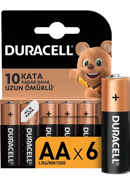 6'lı Kalem Pil Aa