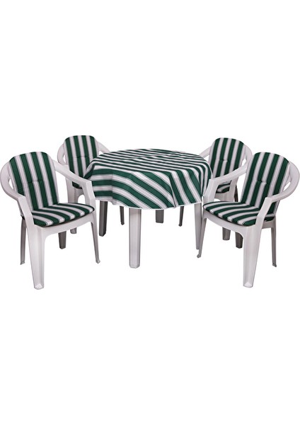 Delüks 4+1 Midiset Minder ve Örtü Takımı