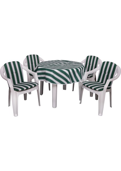 Delüks 4+1 Midiset Minder ve Örtü Takımı