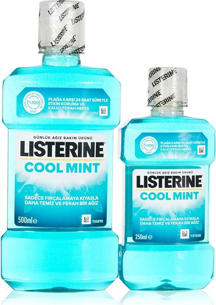 Ağız Bakım Suyu Cool Mint 500 ml + 250 ml fiyatları
