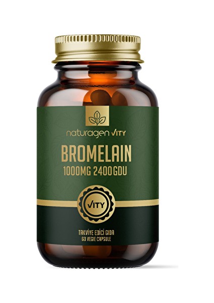 Naturagenvity Bromelain Vegan Kapsül