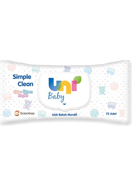 Islak Havlu Simple Clean 72'li