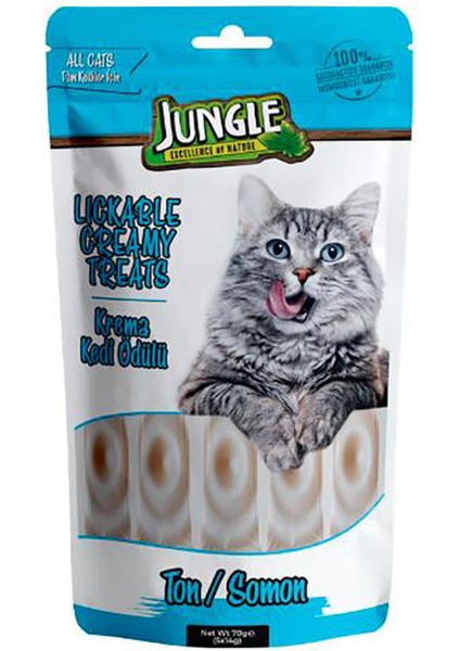 Kedi Krema Ton ve Somonlu Ödül Maması 5X14 G