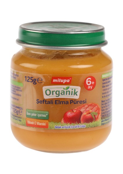 Organik Şeftali Elma (Kavanoz Maması) 125 G fiyatları